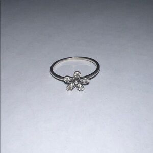 Pandora Silver Floral Ring - Women’s Jewelry